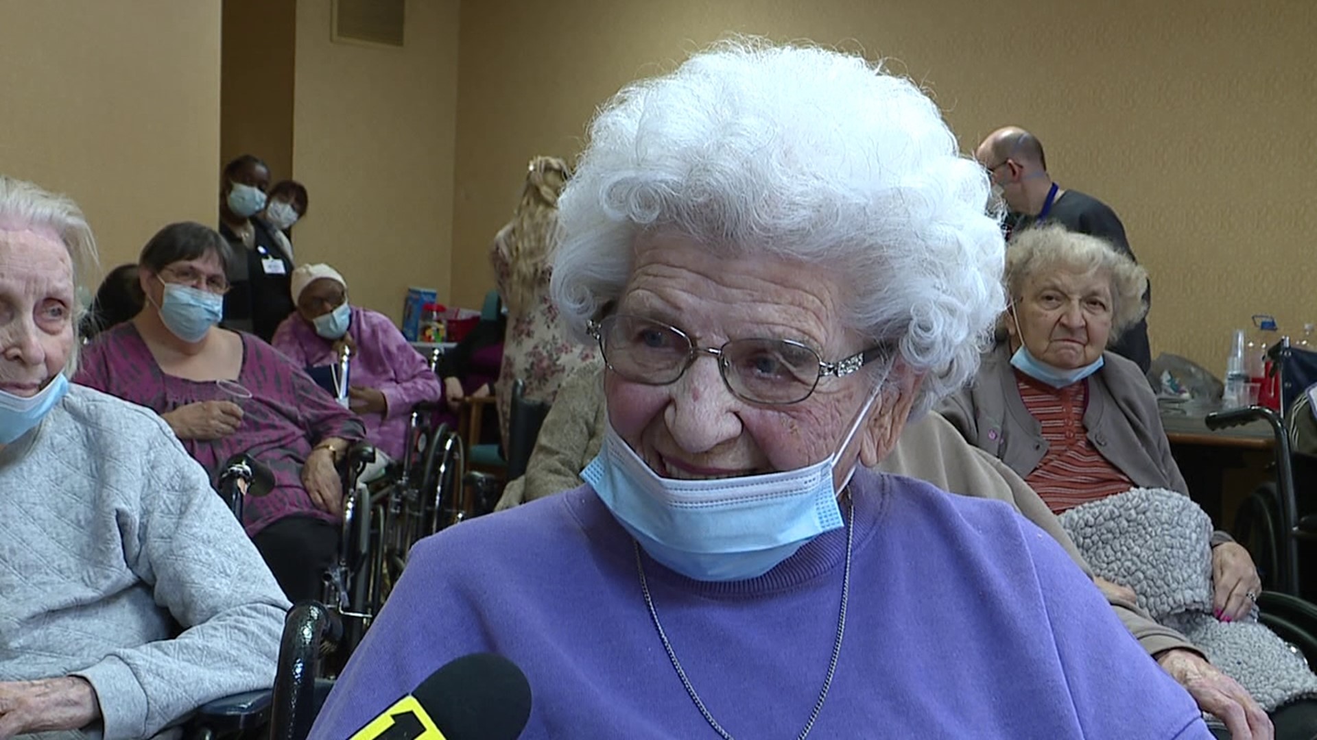 It was a special celebration on Tuesday as folks in Hazleton gathered to wish Helen Rushinski a Happy 107th Birthday.