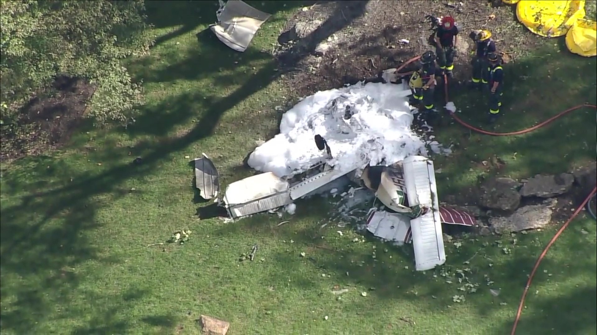 The crash was reported around 1:30 p.m. Wednesday near Allentown.