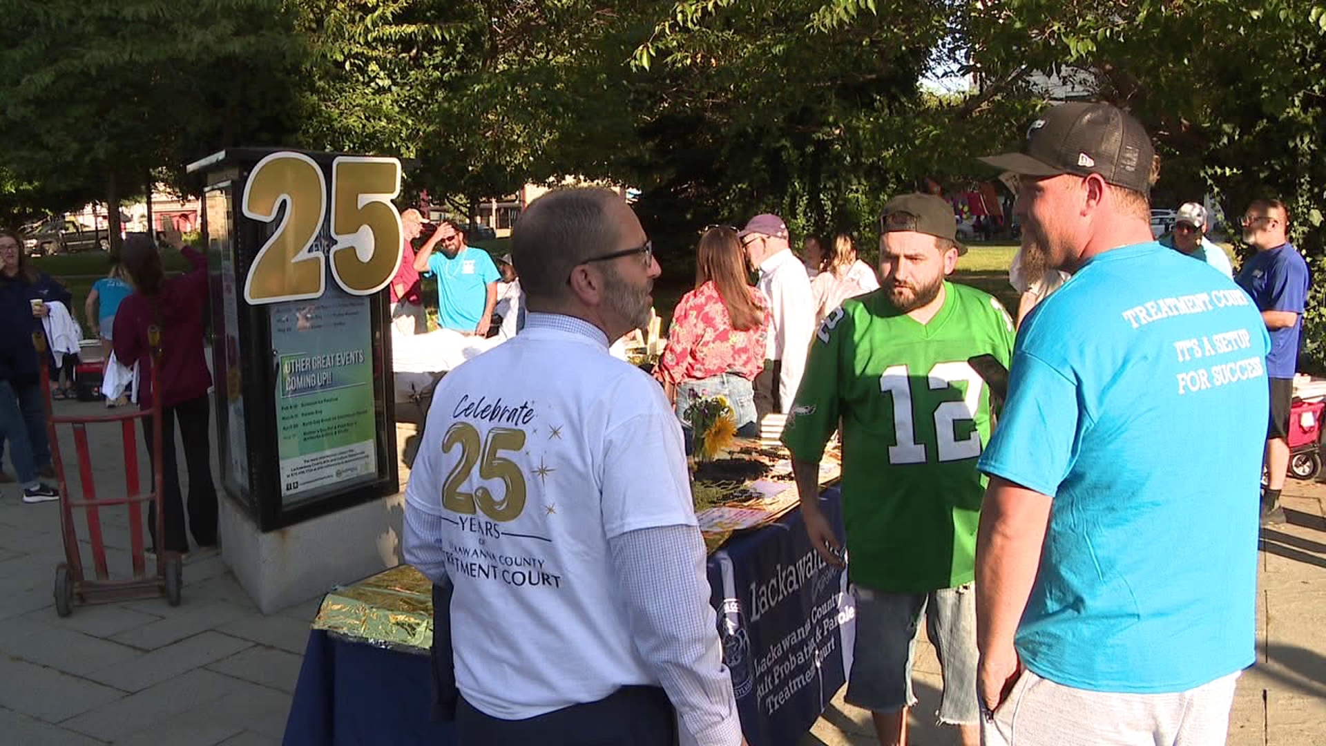 Lackawanna County Treatment Court marked 25 years with a special celebration Friday on Courthouse Square in Scranton.