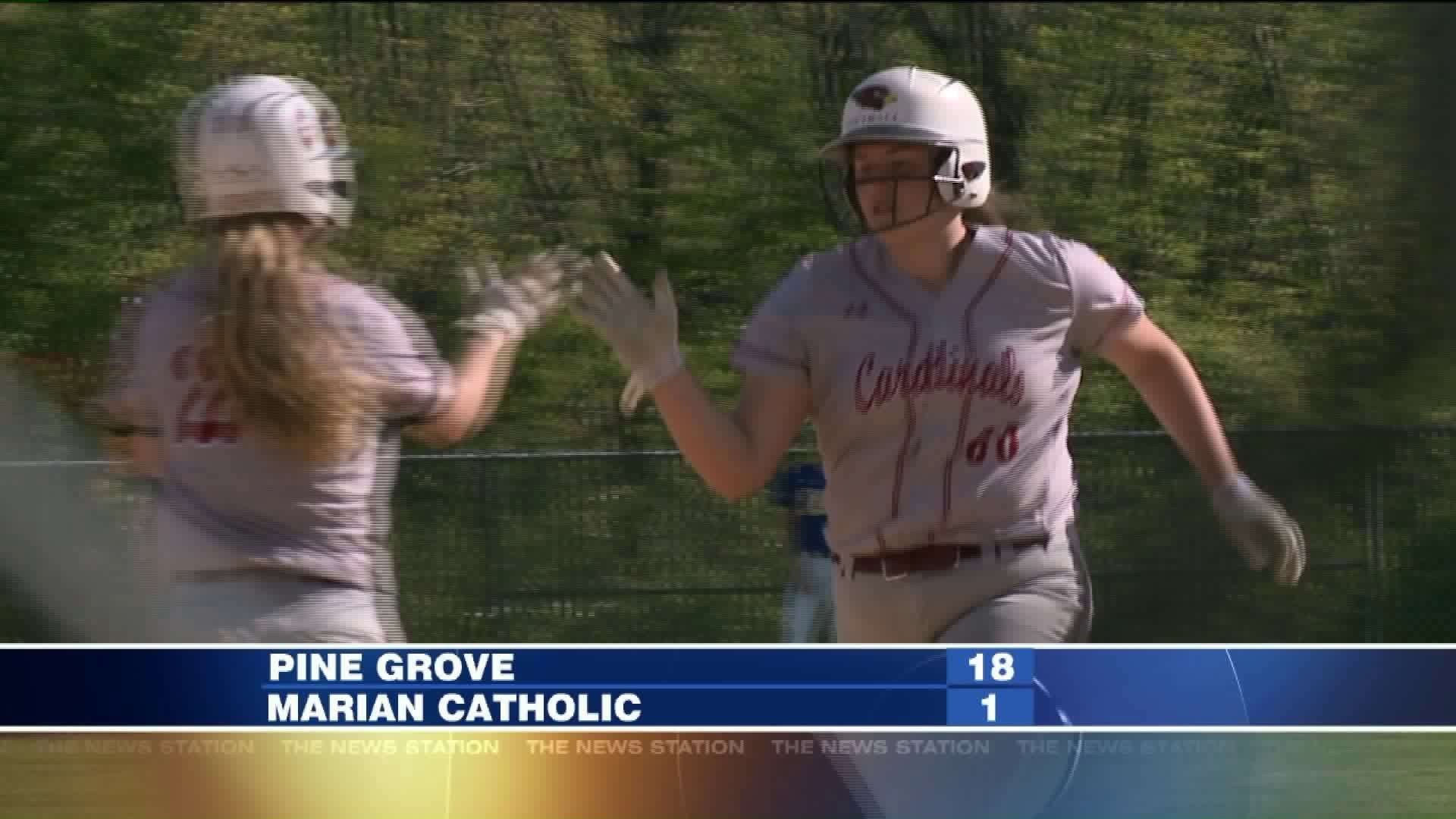 Pine Grove Softball Rolls Marian Catholic to Reach Schuylkill League Finals