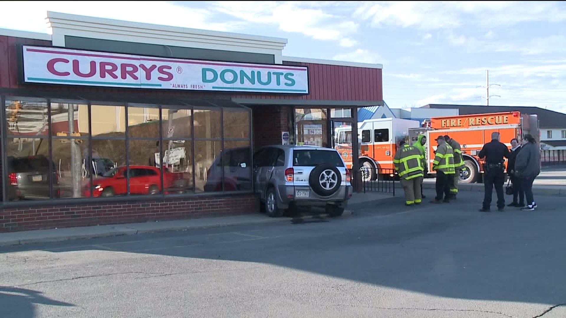 SUV Slams into Doughnut Shop