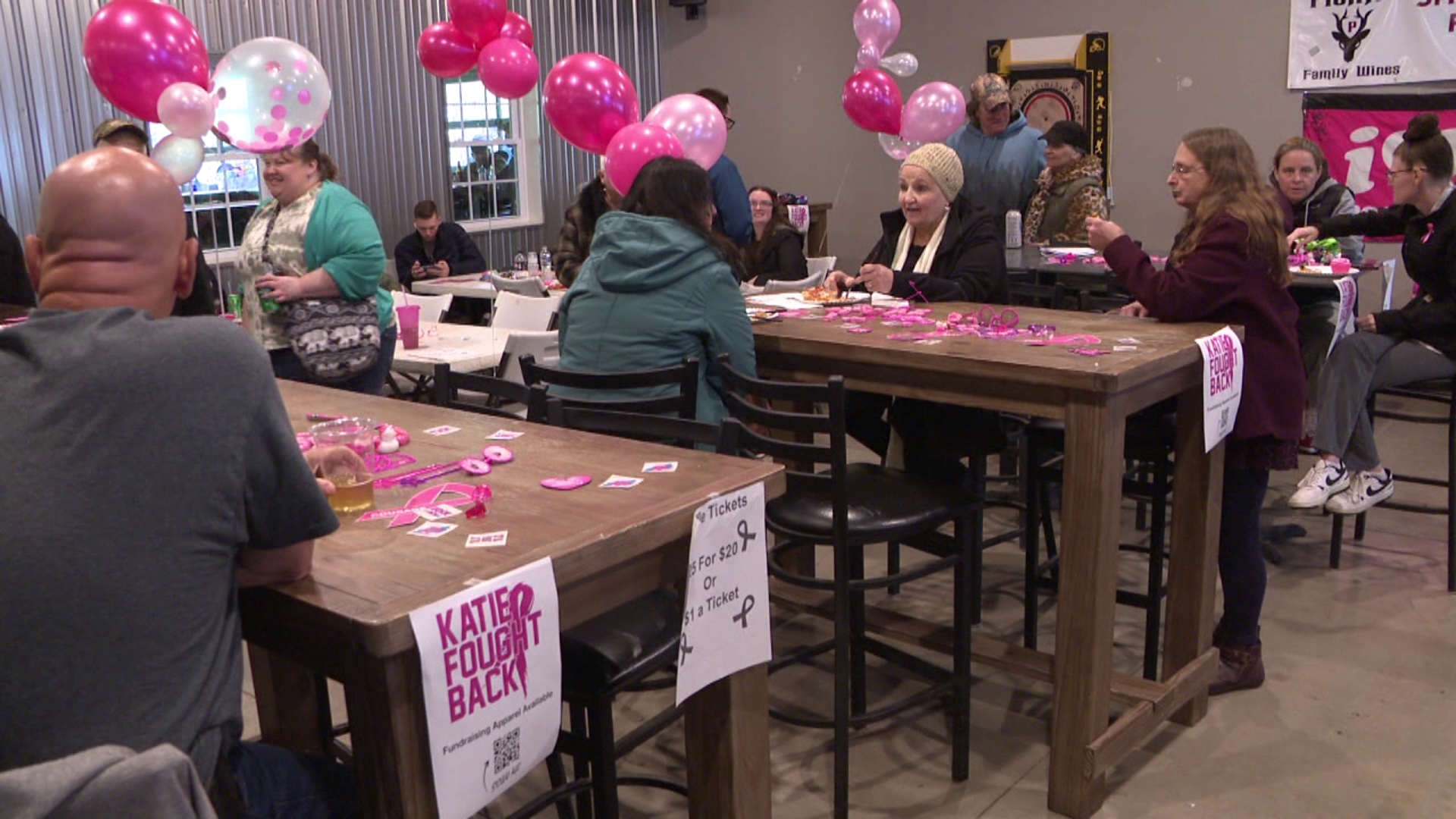 The community in Lehman Township came together to support Katie Poplaski, who is battling breast cancer.
