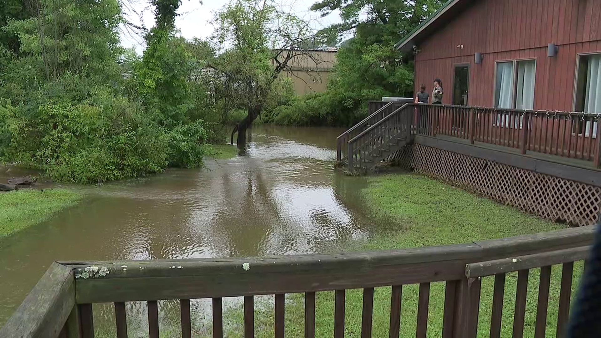 Officials were worried about small creeks and streams overflowing with this storm, and that's exactly what happened.