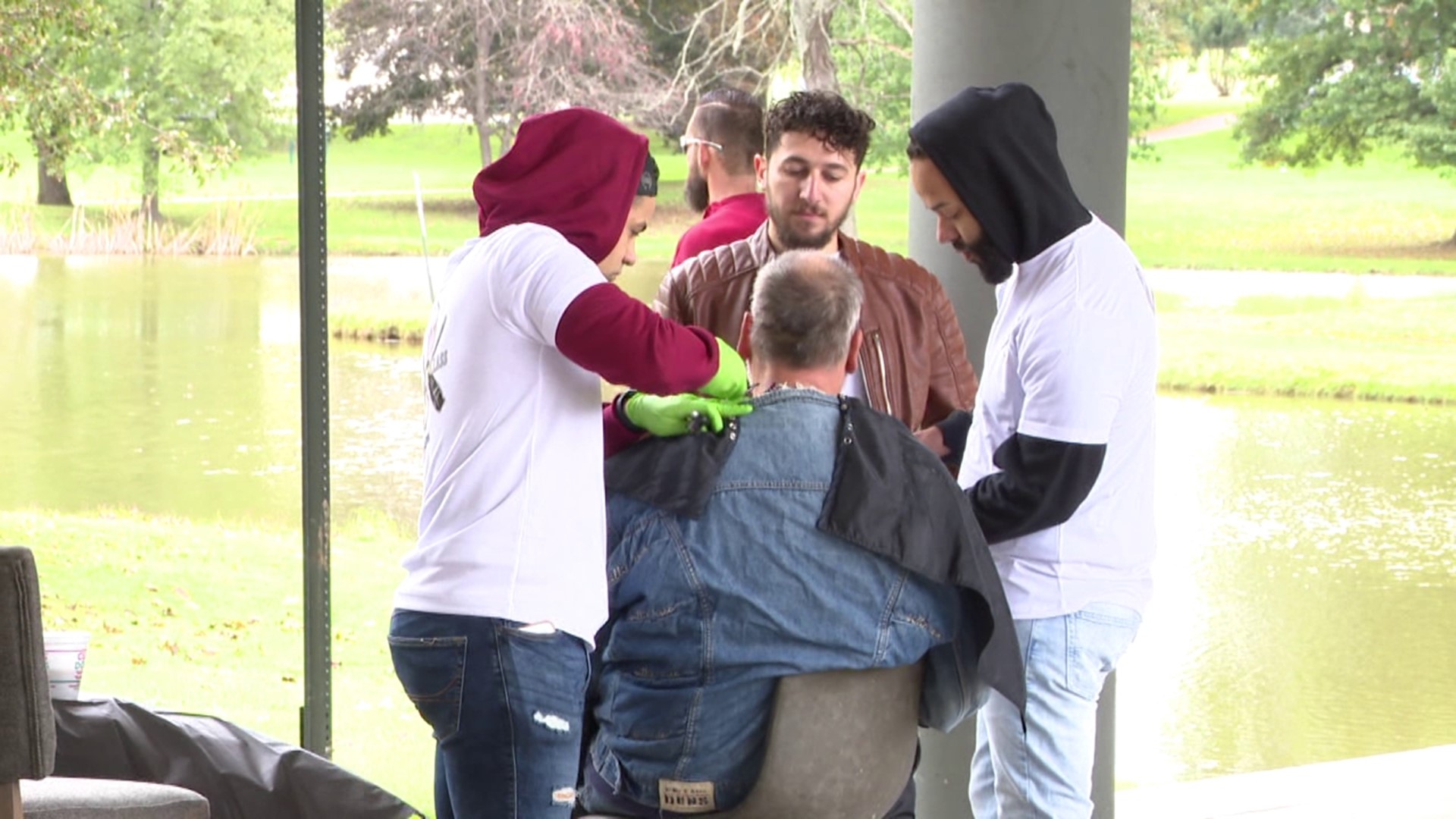 The Back Mountain Harvest Church organized an event at Kirby Park on Sunday aimed at helping the homeless.