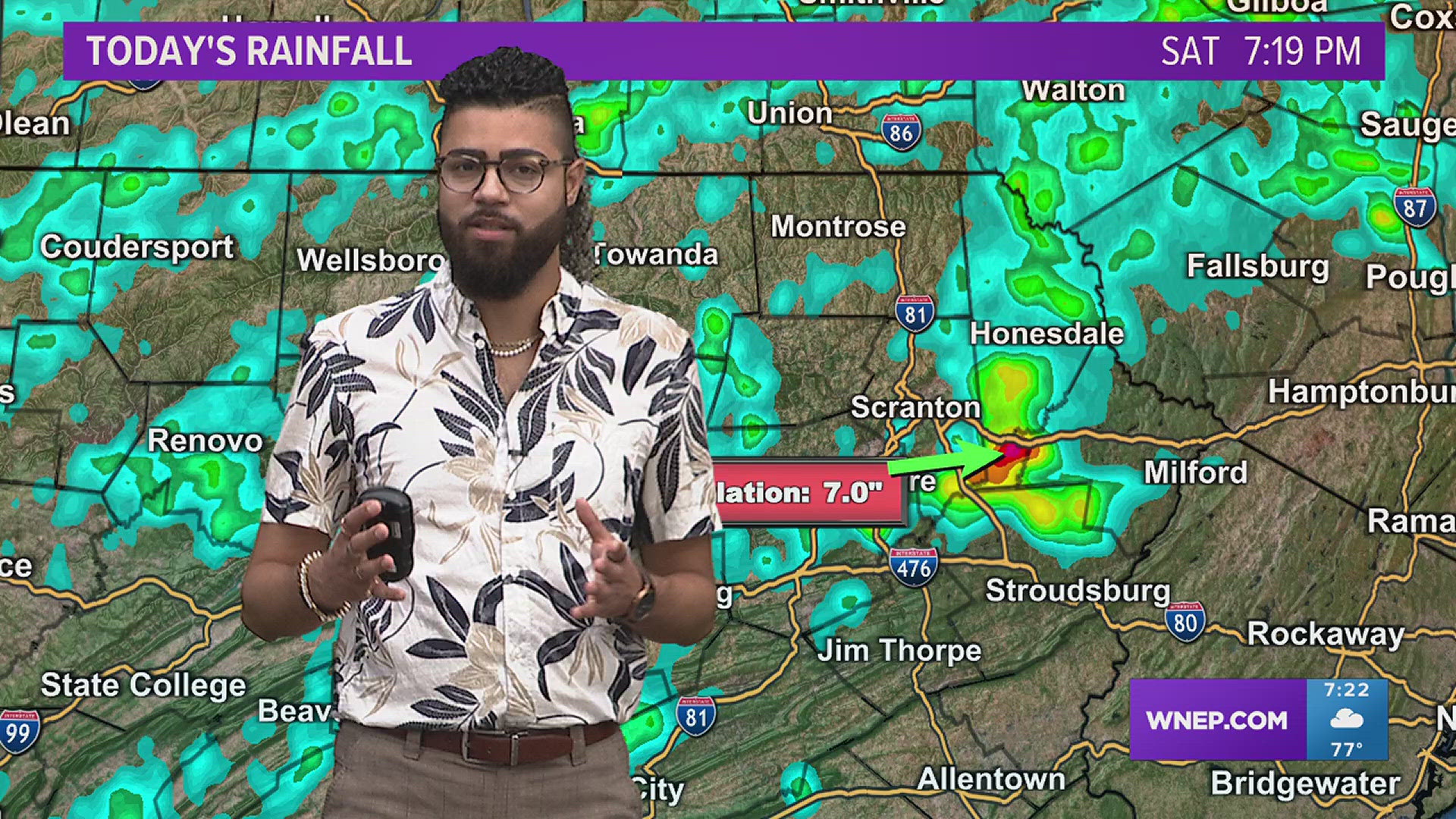 Flooding rains dump on Wayne County, more than 5 inches has fallen in some spots