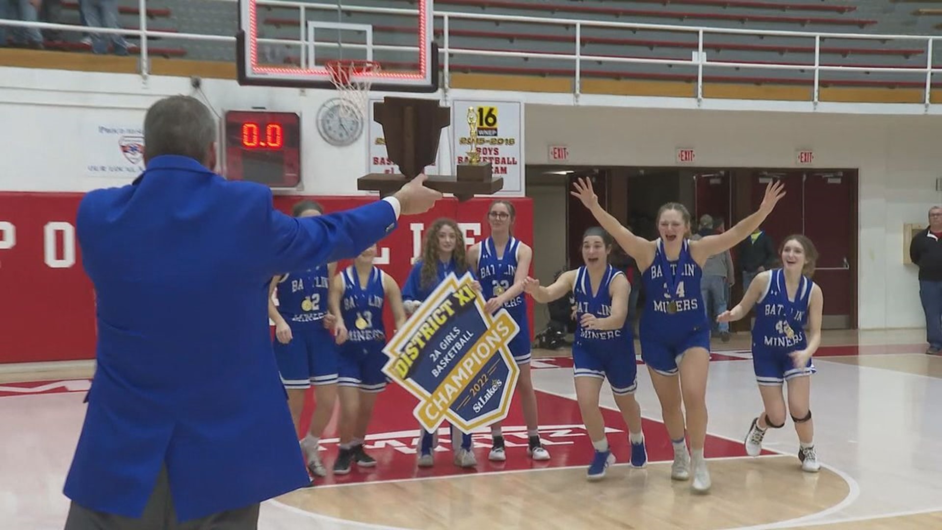 Minersville Girls Beat Tri-Valley 40-39 in District XI Class 2A Title