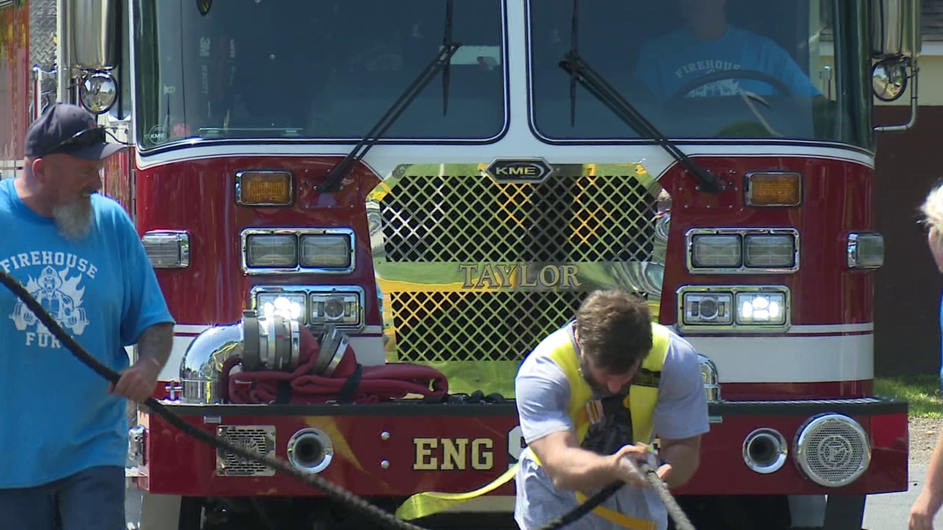 Newswatch 16 was in Taylor on Saturday, where strongmen from across the country and here at home picked things up and put them down for a cause.