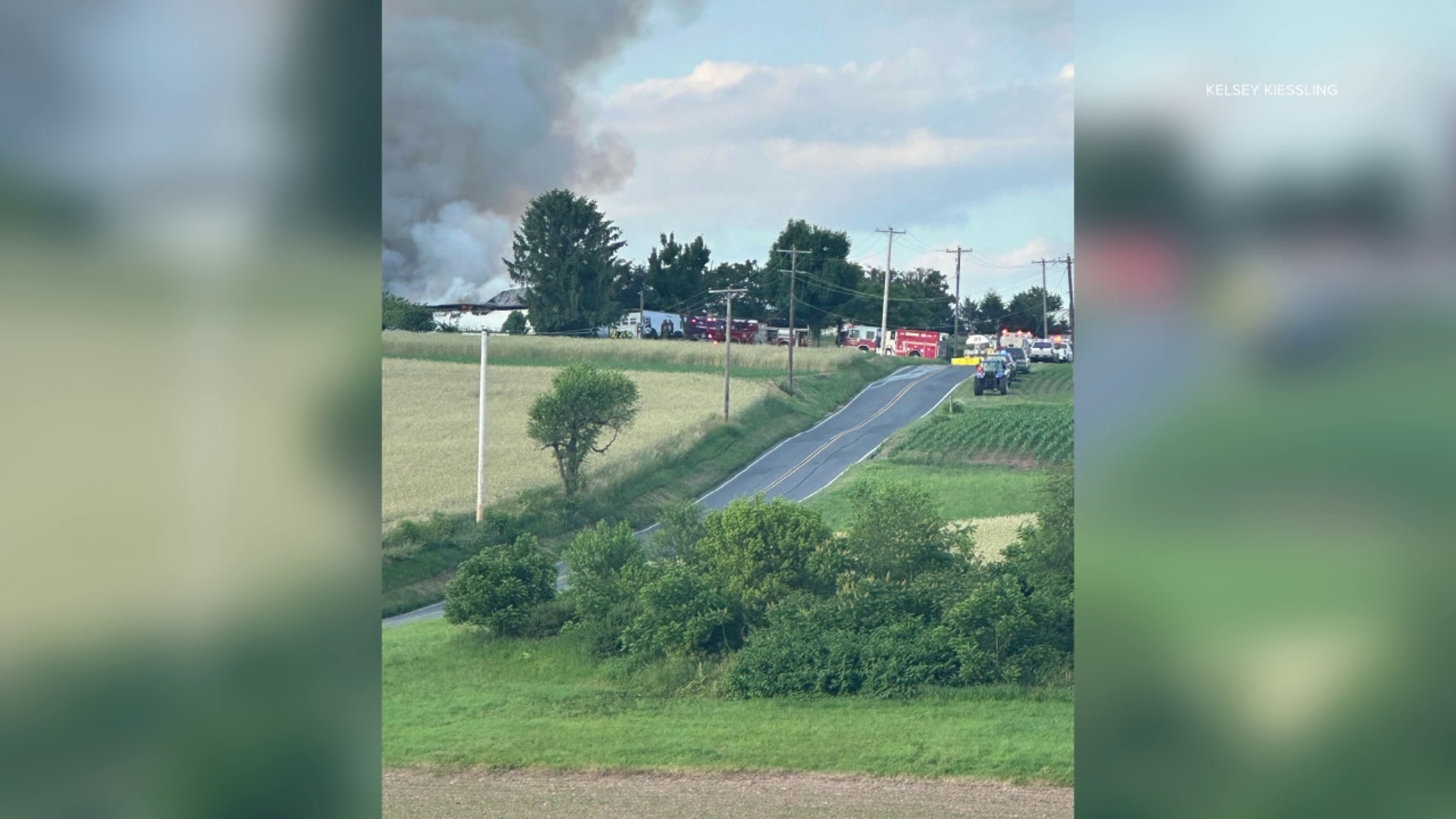 Crews from Schuylkill, Northumberland, and Dauphin Counties were called to a fire in Upper Mahantango Township on Wednesday.