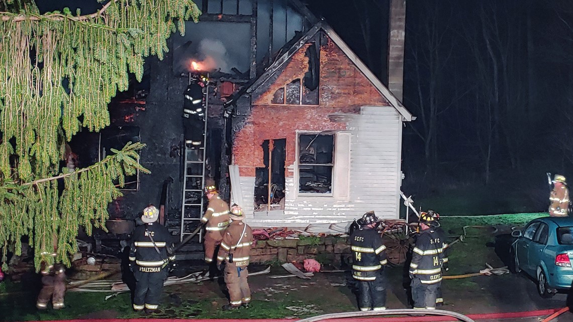 Fire destroys house in Schuylkill County