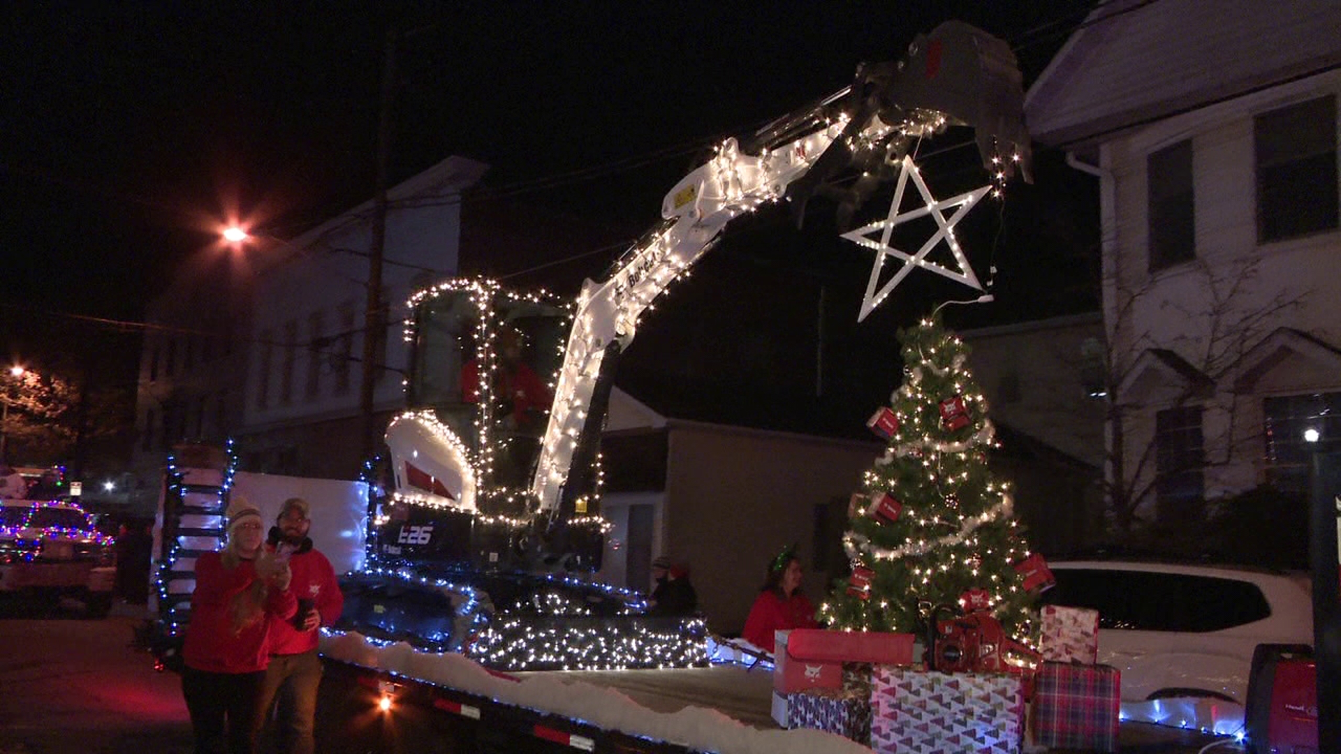 Dozens of people came to see the city's Christmas parade in Honesdale.