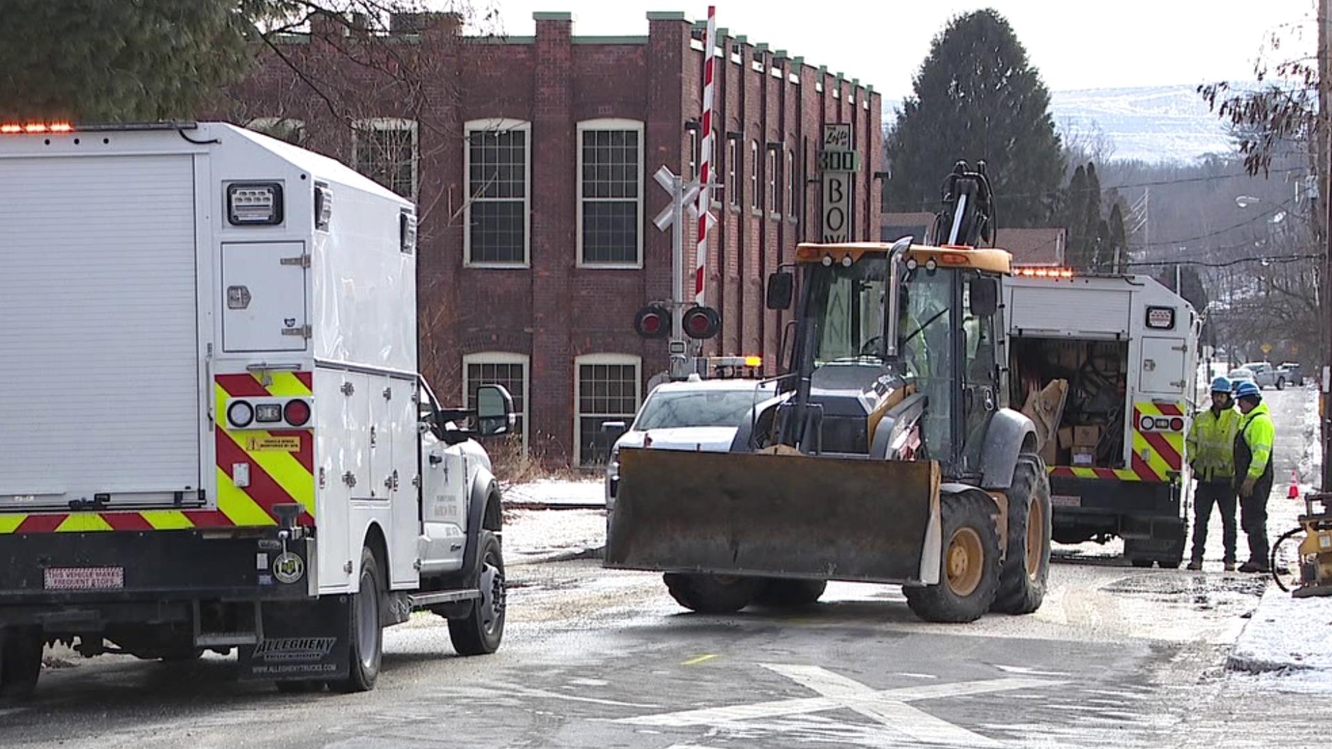 Street reopens after water main break in Dickson City | wnep.com