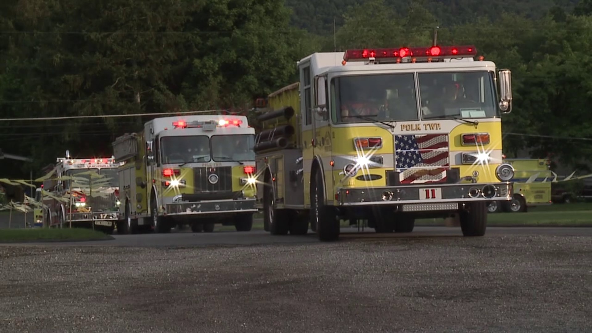 People in Carbon County came together Monday night to honor two firemen who have served their community for half a century.