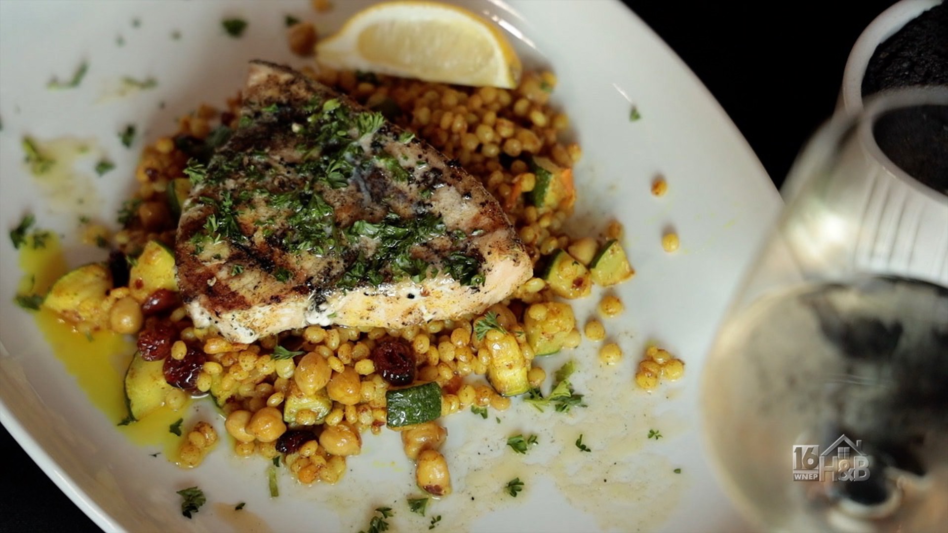 Grilled Swordfish With Couscous, Main Street Grill, Lock Haven, PA