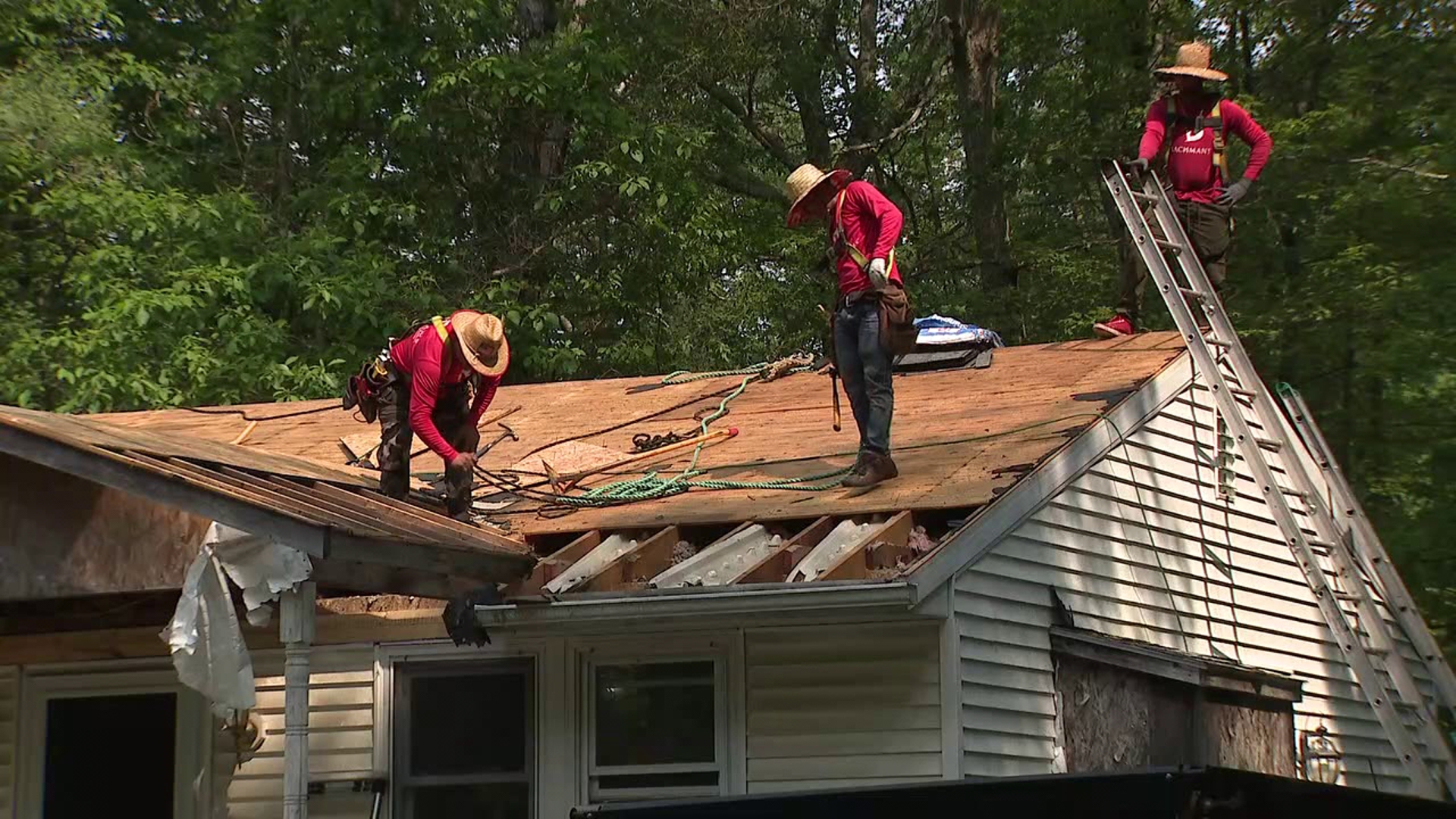 One homeowner in the Poconos is getting quite the surprise of a brand-new roof after more than a decade of dealing with issues left behind by a contractor.