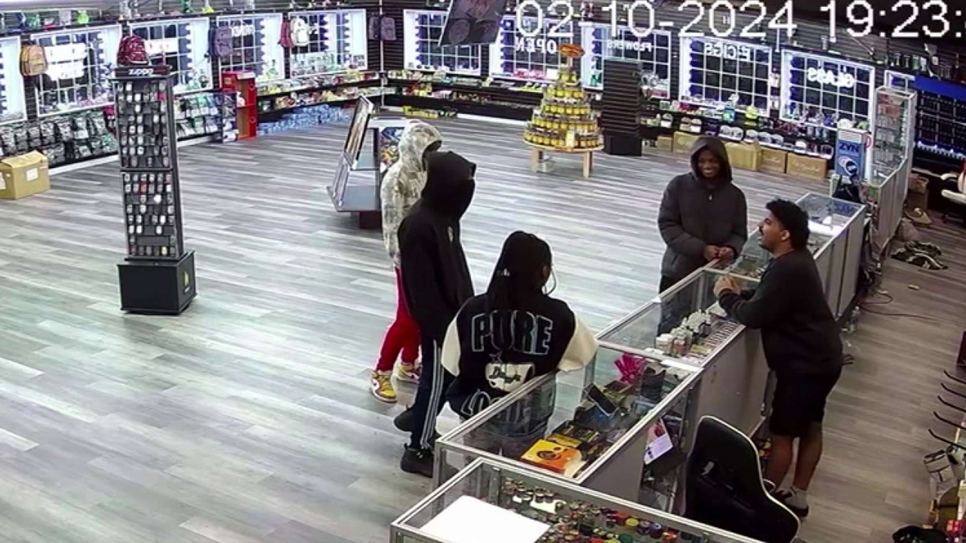 Four suspects attempted to rob Tobacco King along Wilkes-Barre Township Boulevard on Saturday.