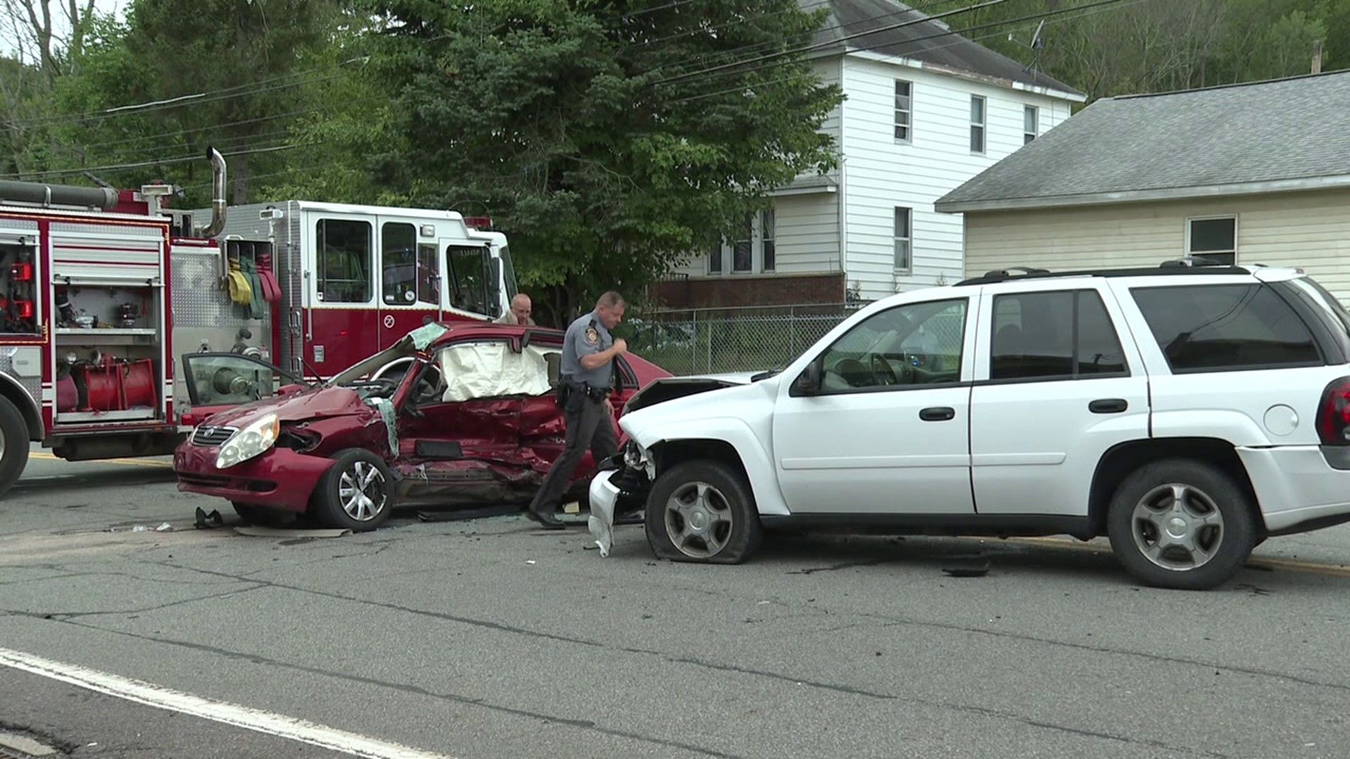 The crash happened just before 5 p.m. Tuesday night along Main Street in Carbondale Township.