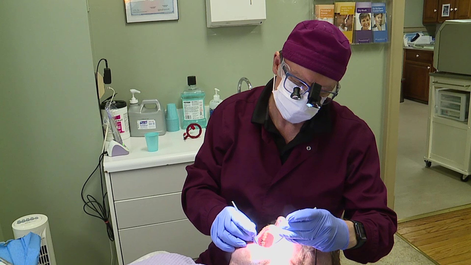 A dentist in Watsontown brightened the smiles of service members on this Veterans Day.