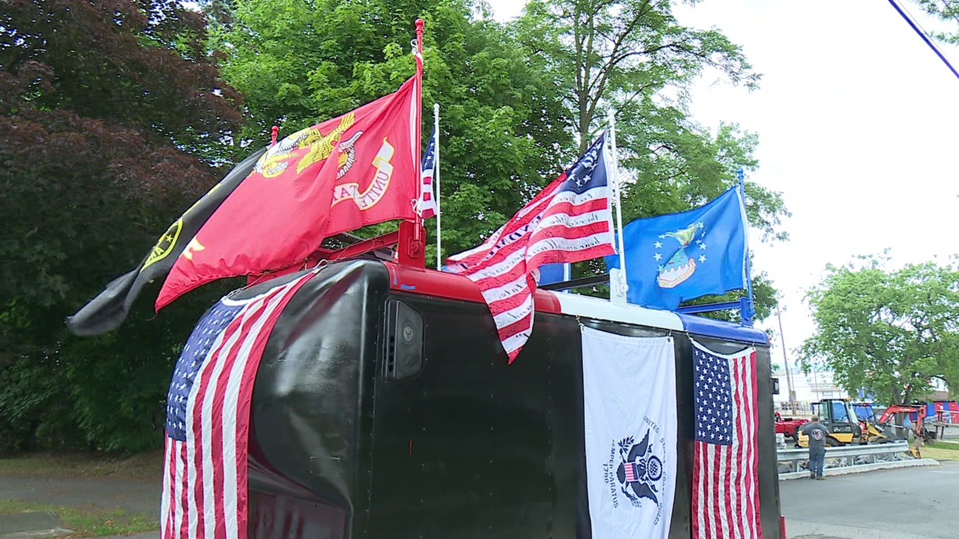 A veteran in Luzerne County has a unique way to offer thanks to service members.