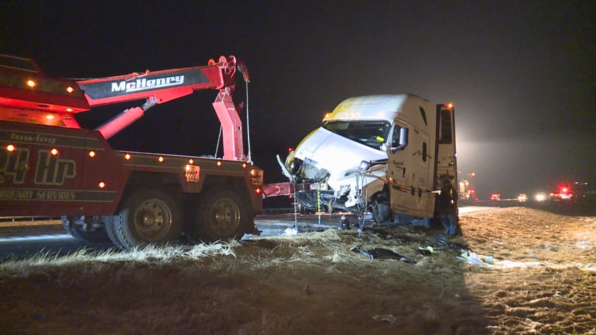 A major highway in central Pennsylvania is back open after a crash early Wednesday morning.