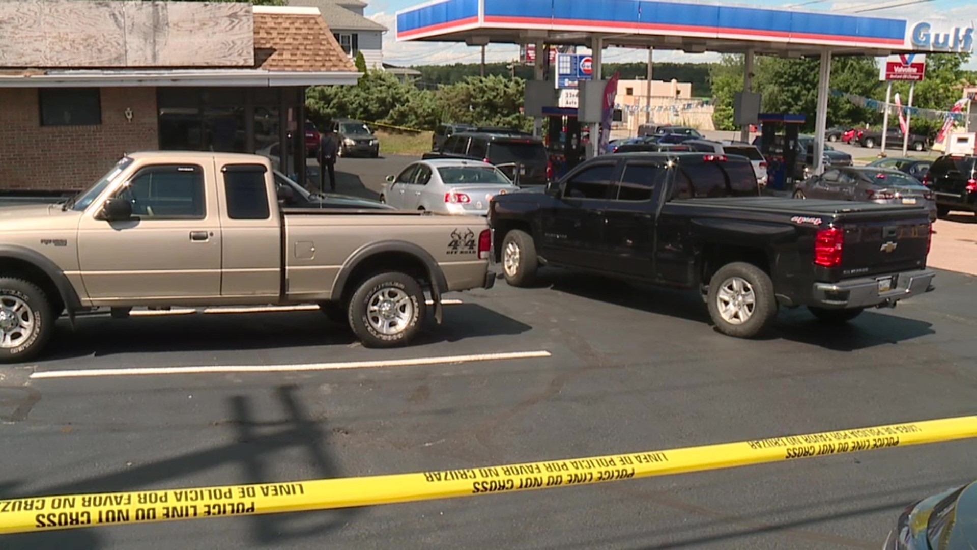 The deadly shooting happened at a service station near Hazleton Wednesday afternoon.