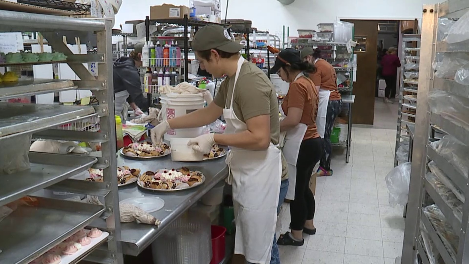 While many people have off for the Thanksgiving holiday, not everyone does. That includes a bakery in Scranton.