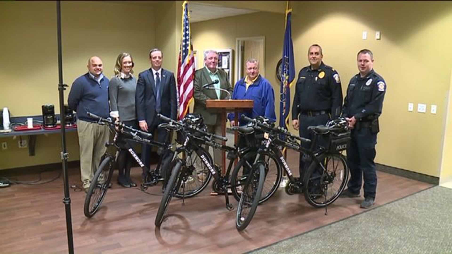 Patrol Bikes Donated to Dunmore PD