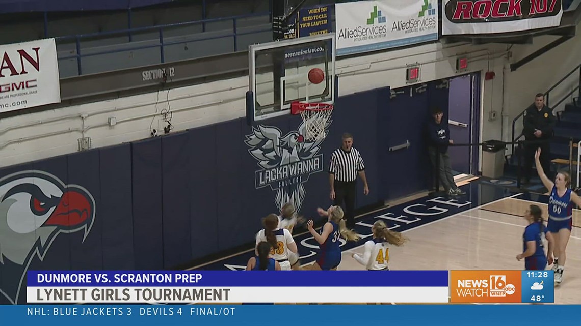 Scranton Prep girls beat Dunmore in Tournament