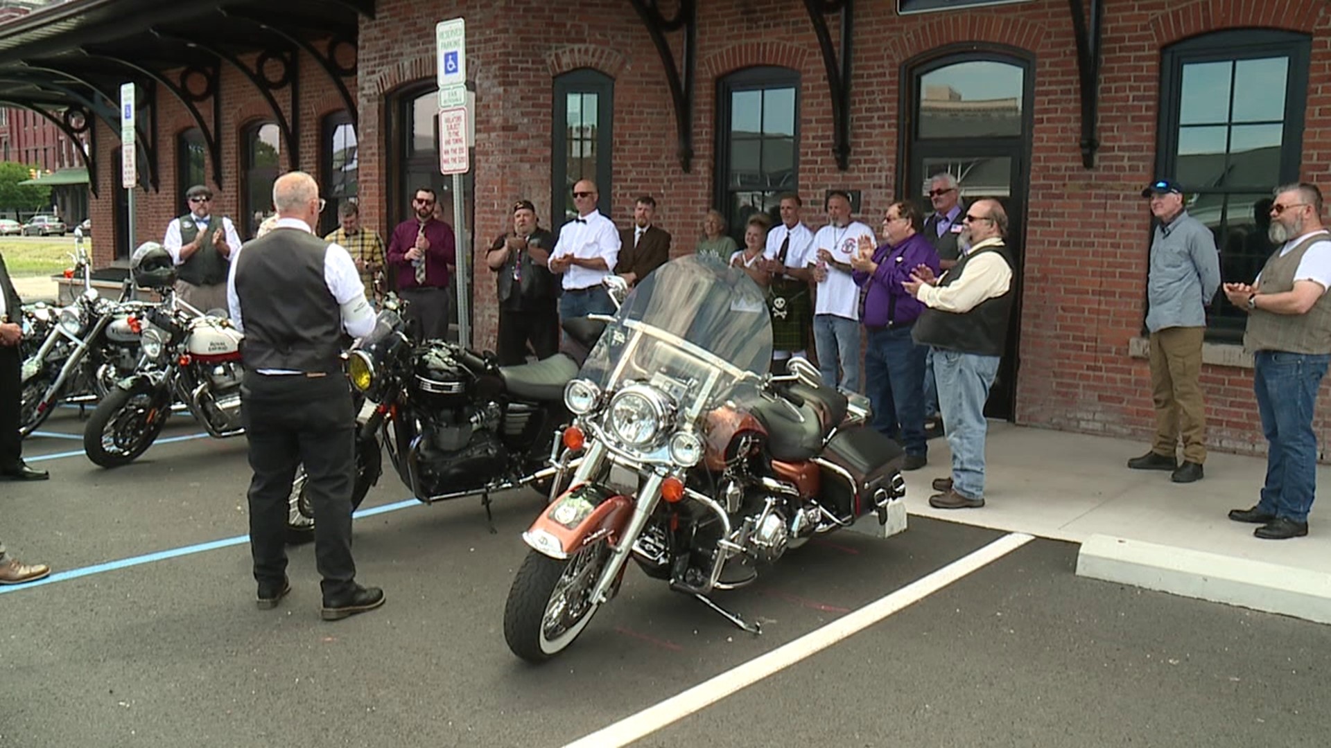 The ride began at the Luzerne County Visitors Center at 11 a.m. Sunday.