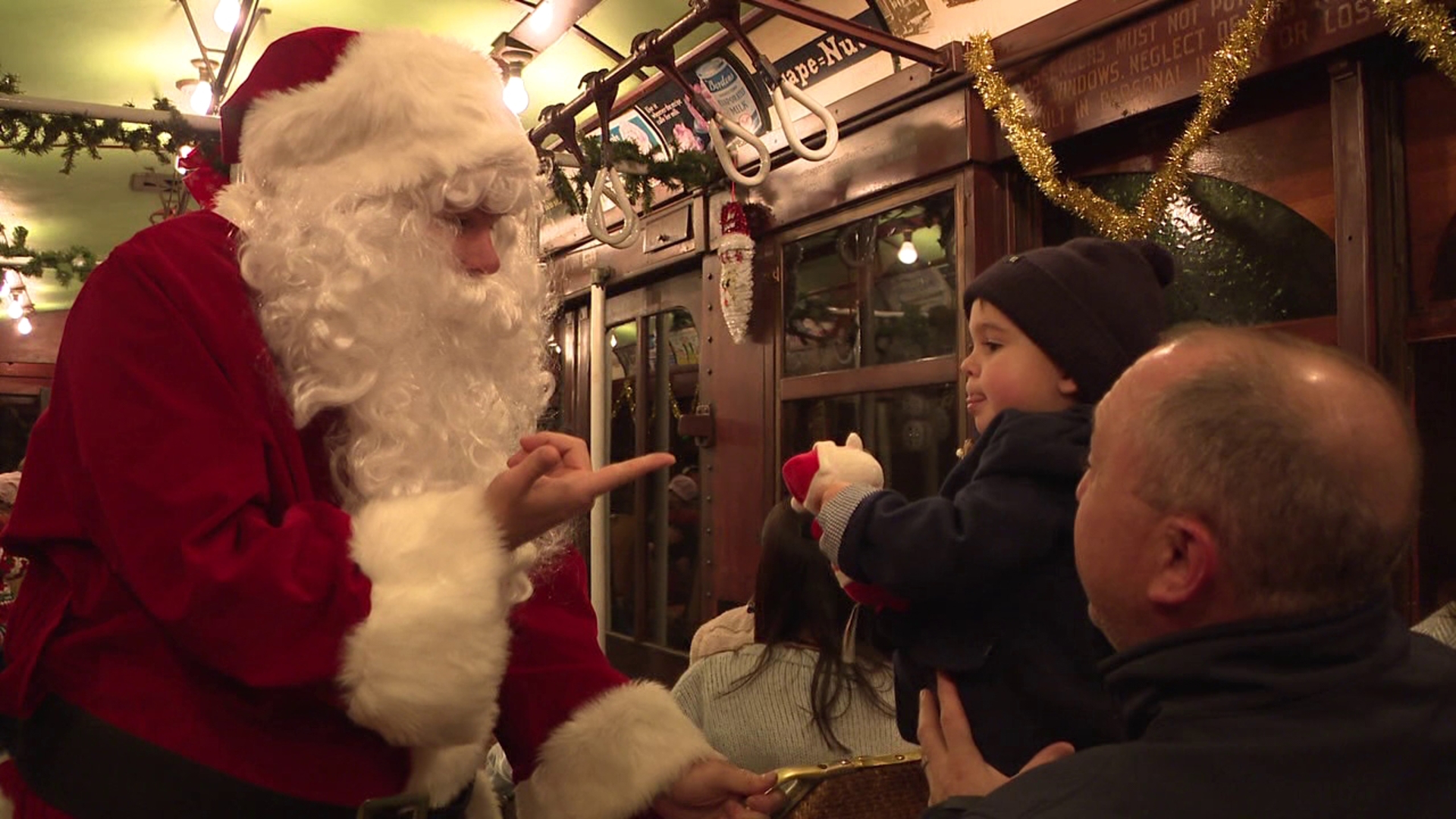 Santa on the Trolley spreads holiday cheer in the Electric City