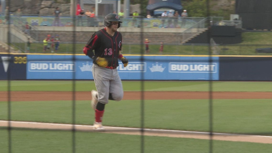 Travis Blankenhorn coming off a power surge season in 2019 for the AA  Pensacola Blue Wahoos