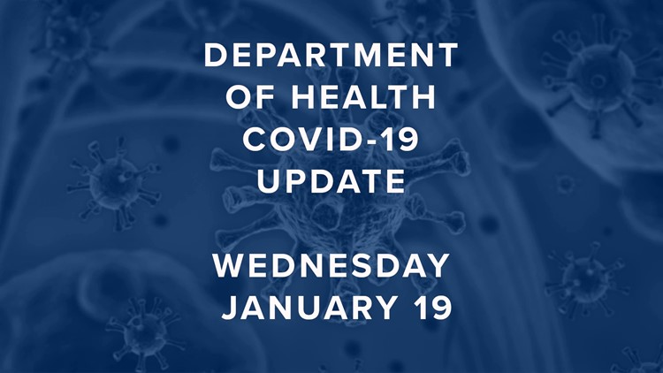 Here are the latest COVID-19 numbers for Wednesday, January 19