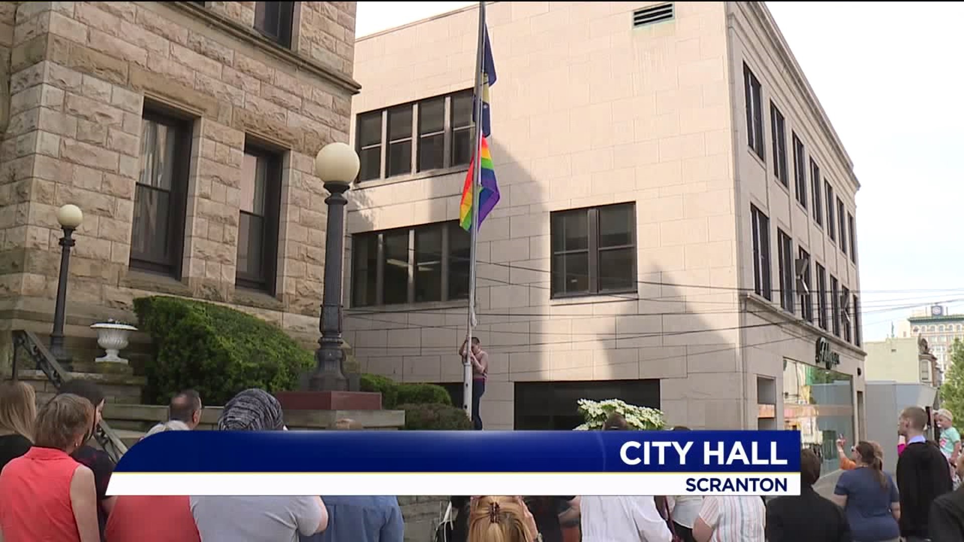 Pride Flag Raising in Scranton