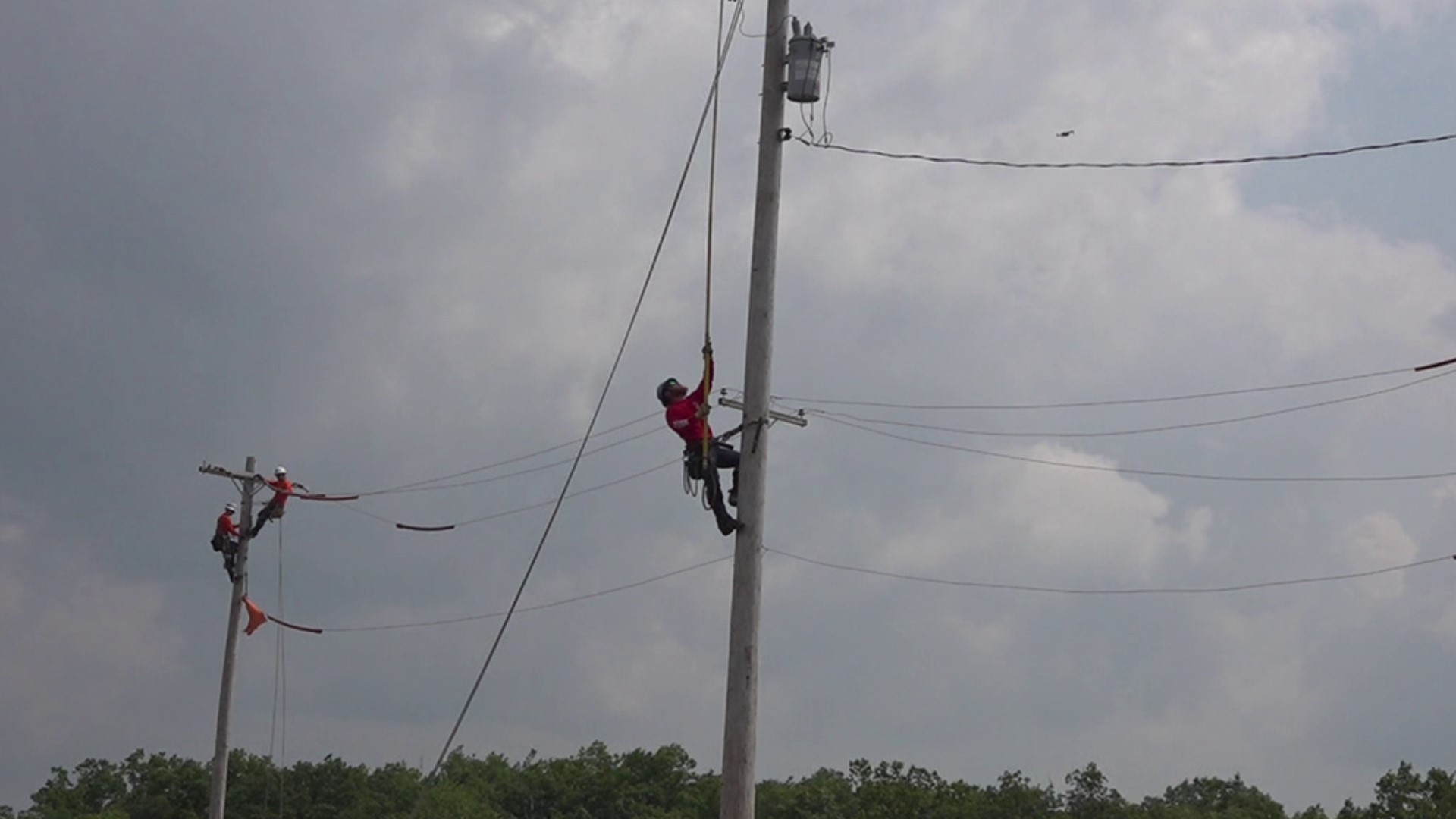 Lineworkers from across the country competed Saturday at City View Park in Hazleton, all to benefit the families of fallen and injured lineworkers.