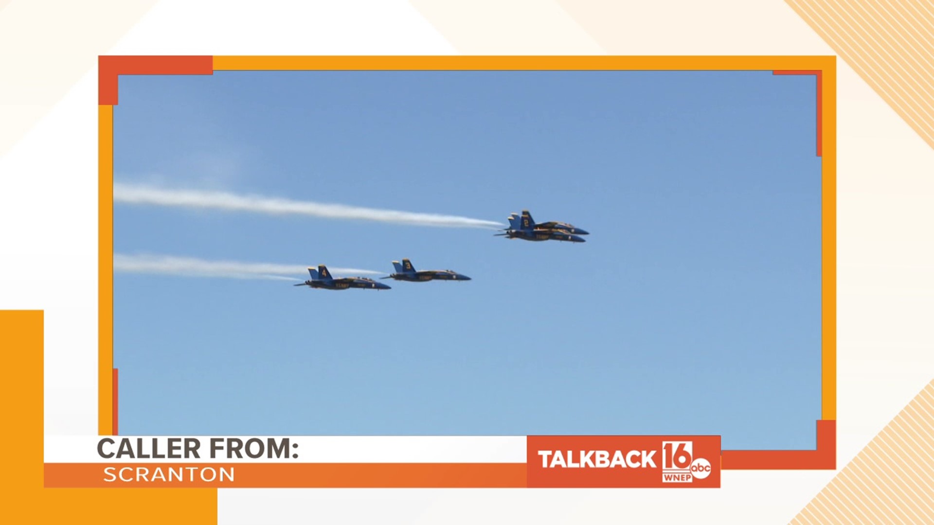 Two callers say that people should stop complaining about the noise coming from the air show.