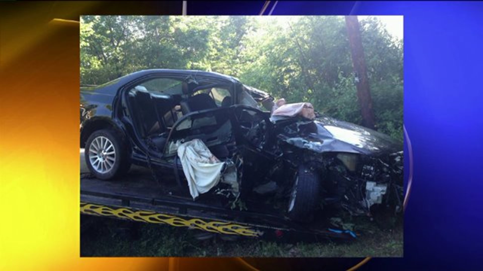 Man Flown to Hospital after Car Crashes into Tree