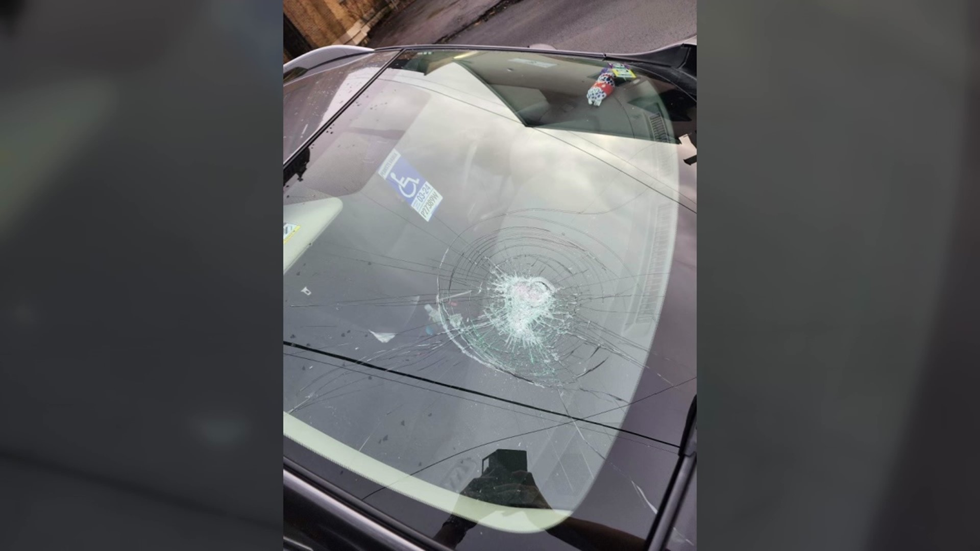 Cars damaged by thrown rocks in Lackawanna County