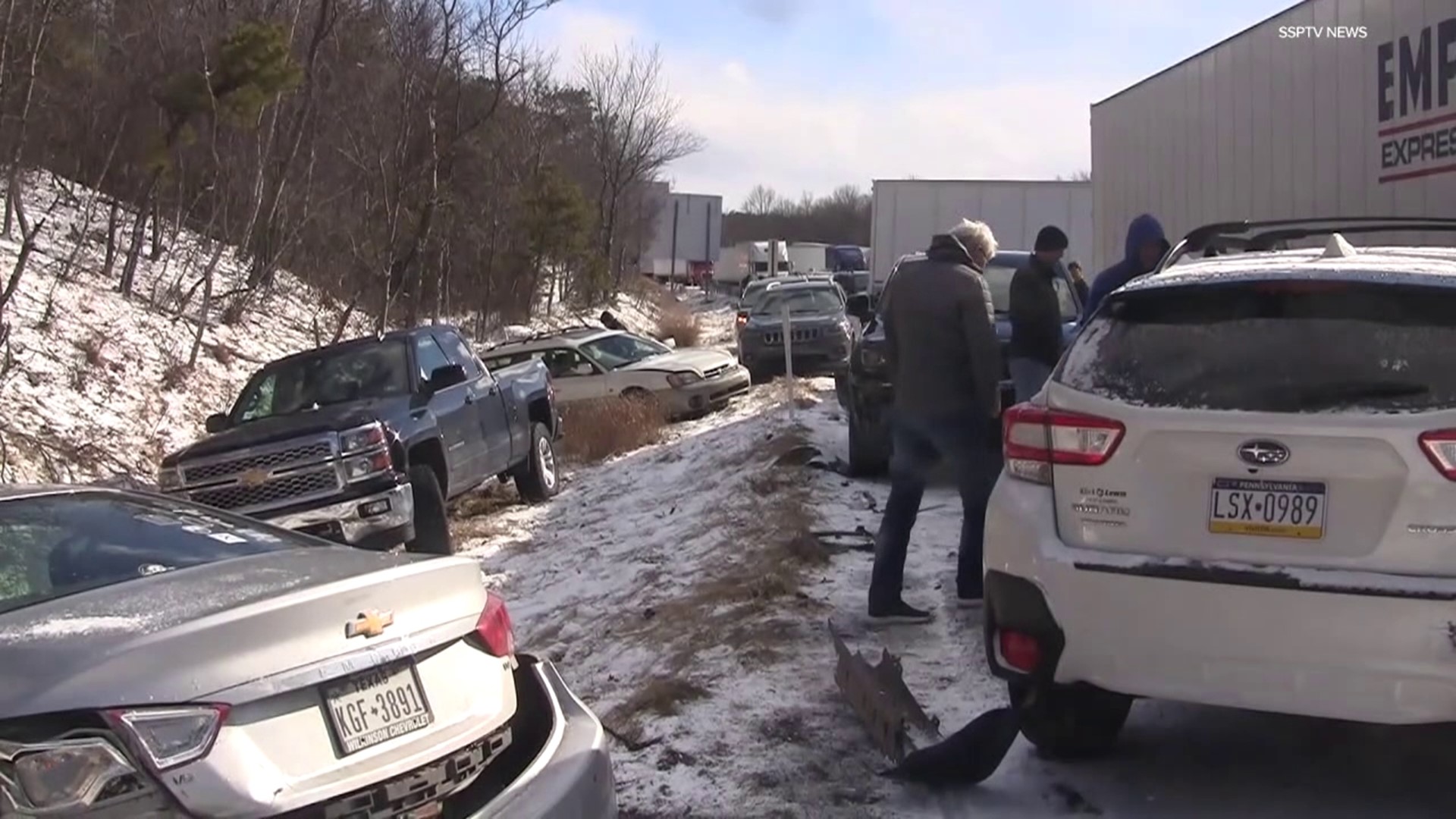 Interstate 81 was shut down in part of our area over the weekend for hours after a 50 vehicle crash. Police and PennDOT officials say that squall is to blame.