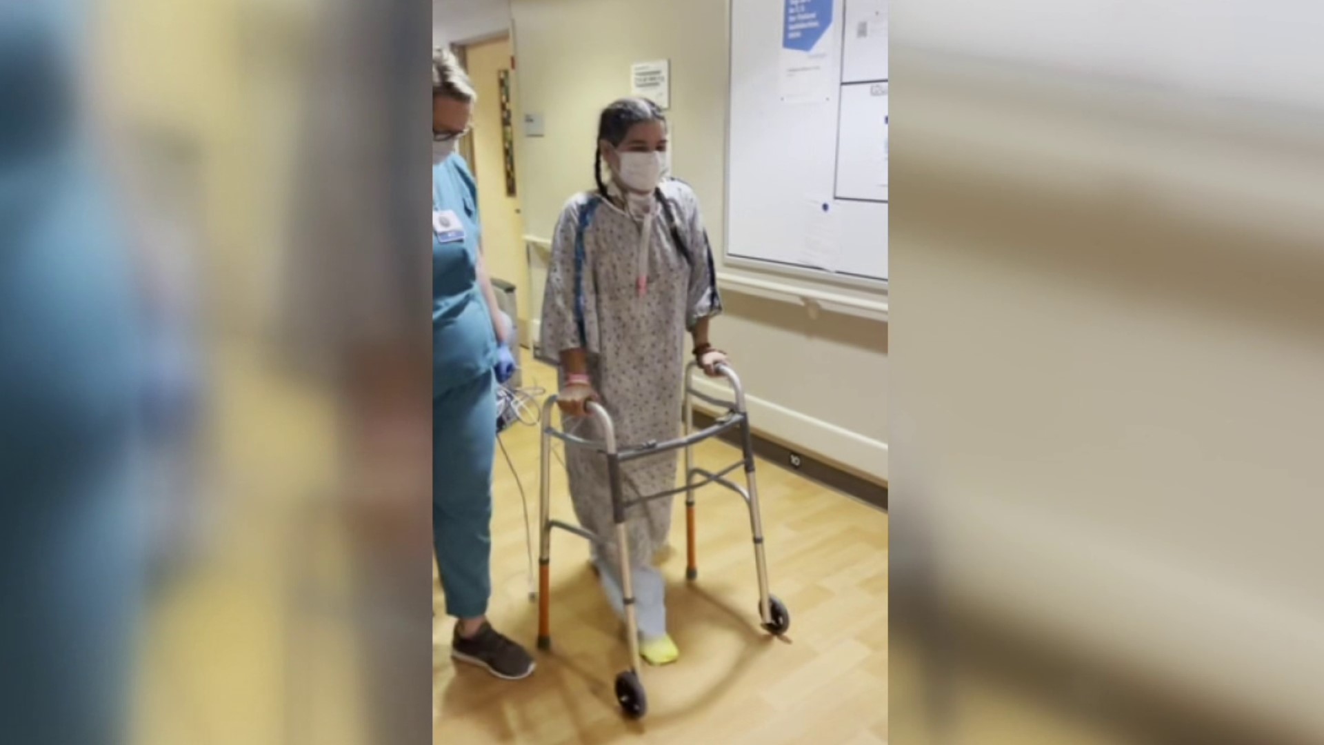 A young woman from Northumberland County feels lucky to be alive after being hospitalized with Covid-19 for nearly three months.