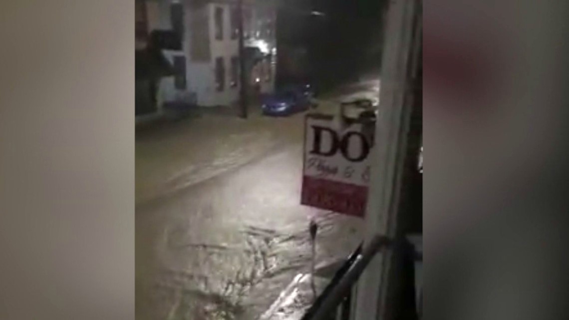 Heavy Rainfall Causes Flooding in Pine Grove