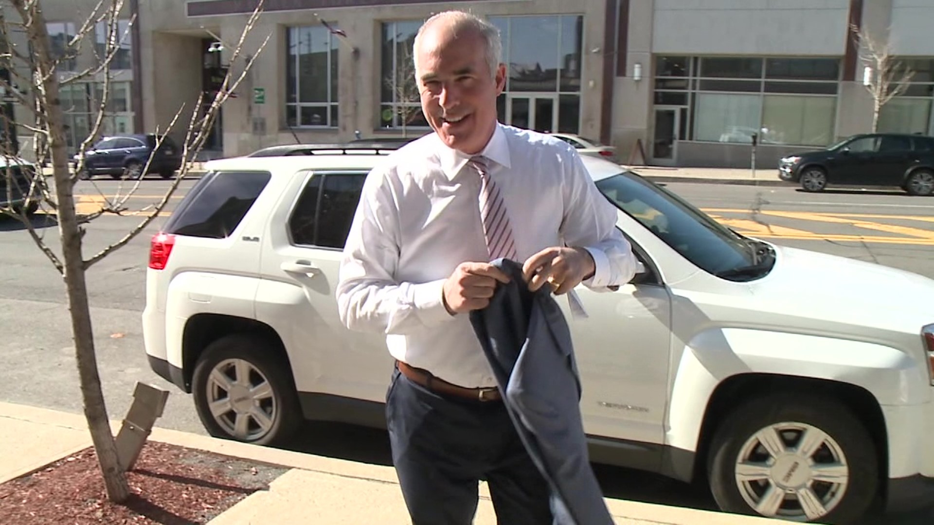 Newswatch 16 caught up with the senator from Scranton on a visit to Hazleton.
