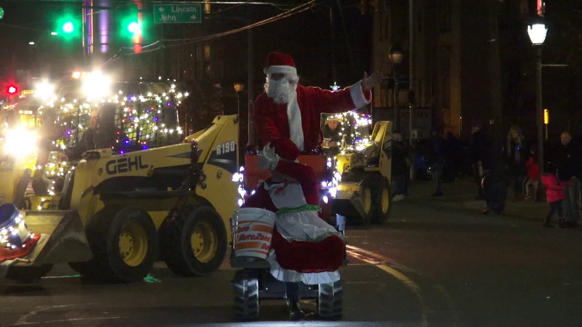 Hosted by the YMCA, a Christmas festival kicked off the parade on Saturday at 7 p.m.