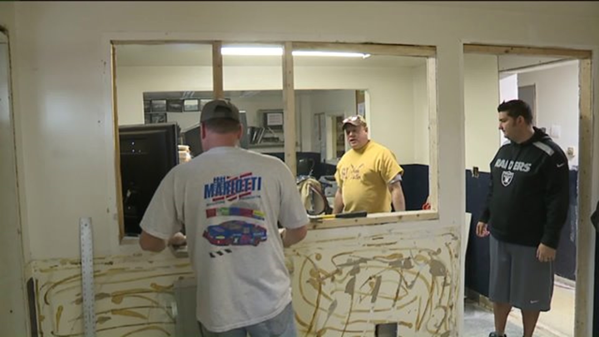 Renovations Underway at Moosic Police Department Thanks to College Student`s Suggestion