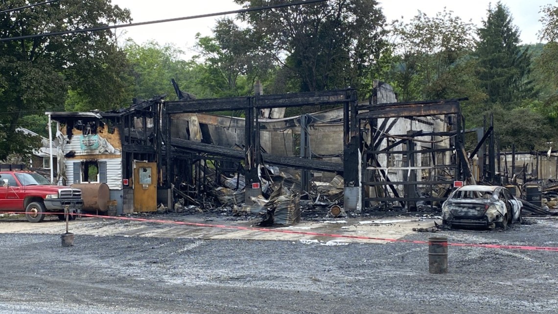 Crash leads to fire in Carbon County