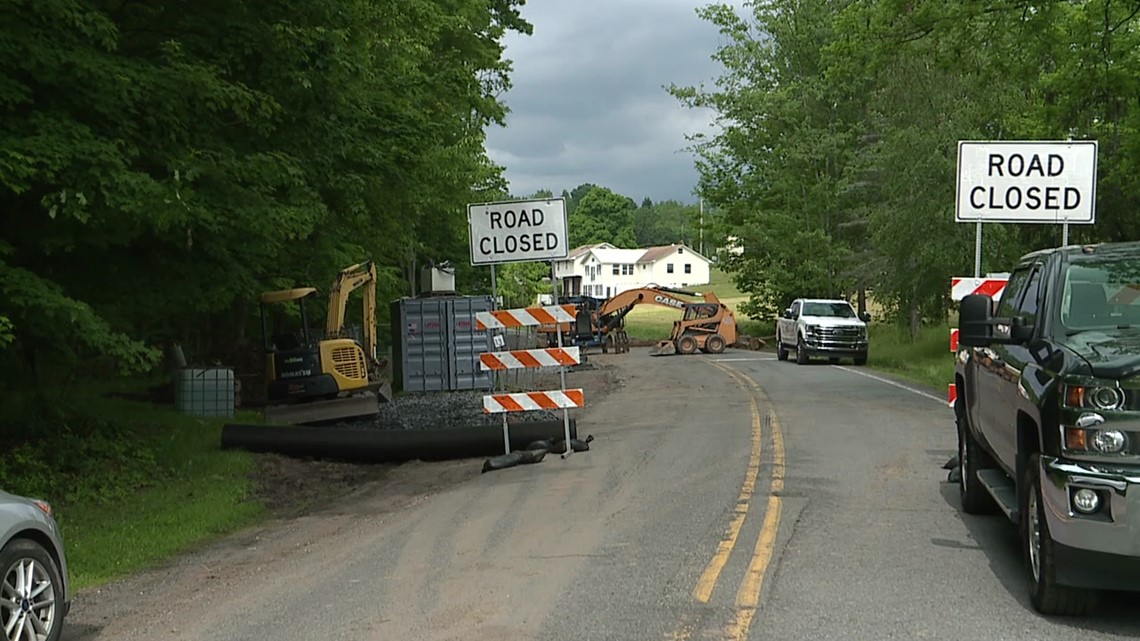 Emergency repairs close road in Wyoming County | wnep.com