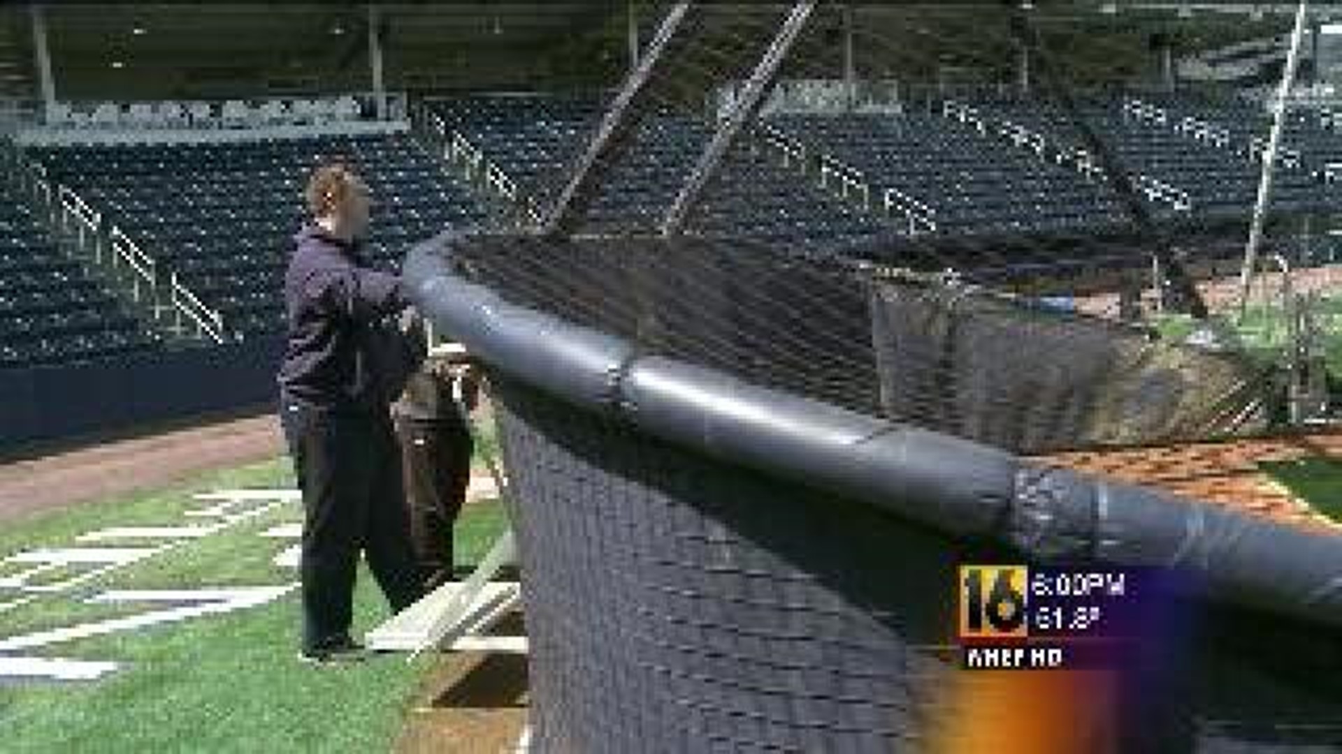 Grass Getting Green At PNC Field
