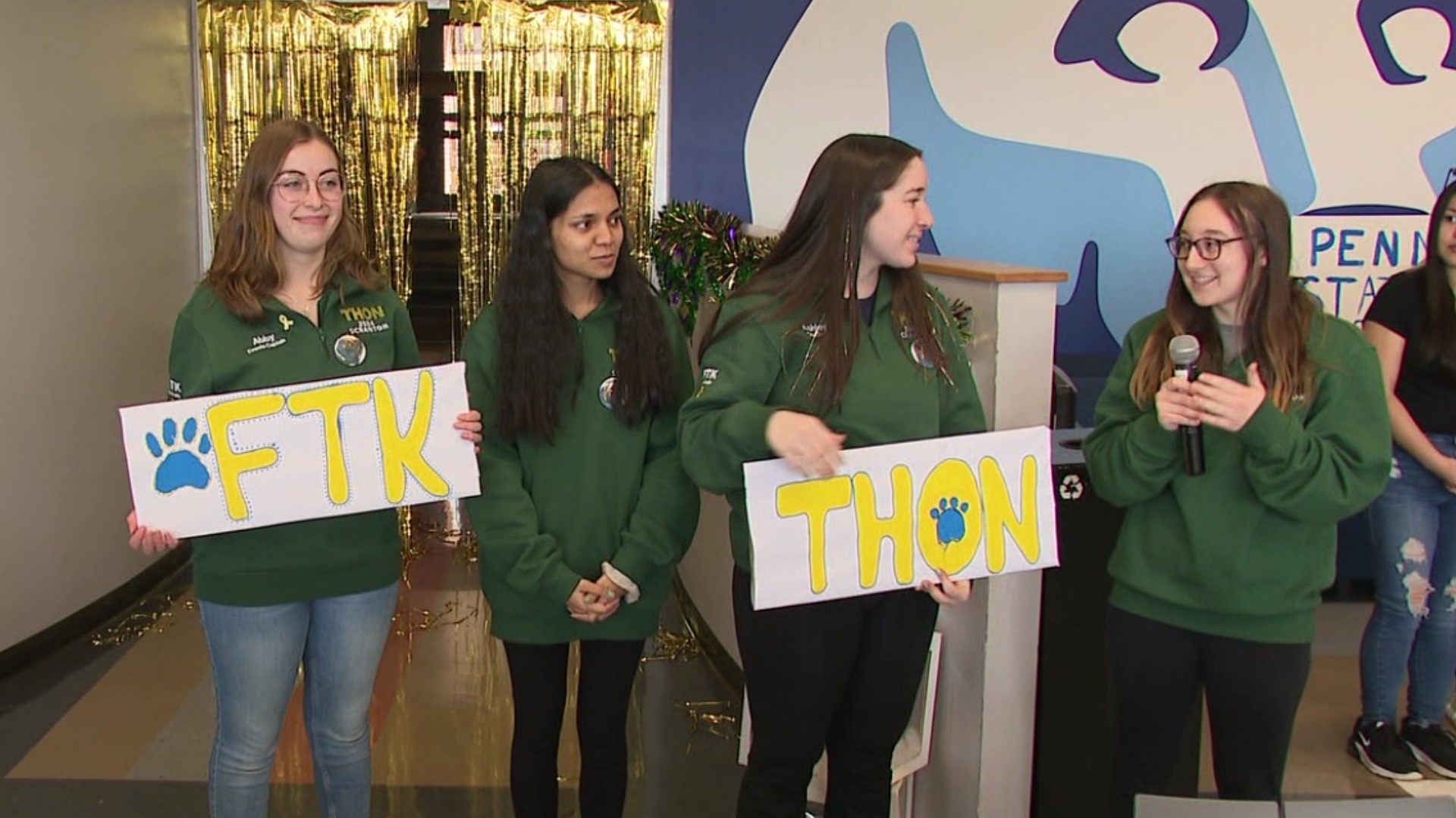 Newswatch 16's Courtney Harrison was there for the sendoff and spoke with those students about taking part in THON.