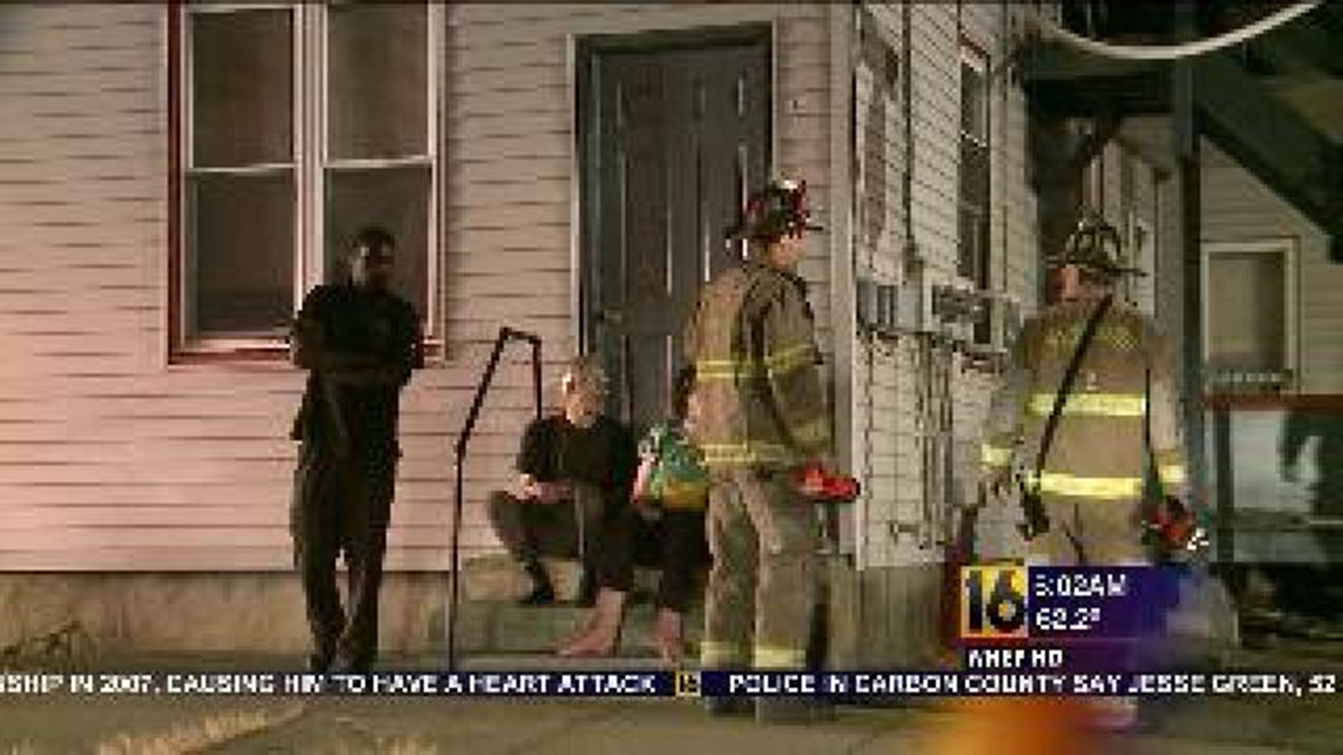 Firefighters Battle Apartment Fire