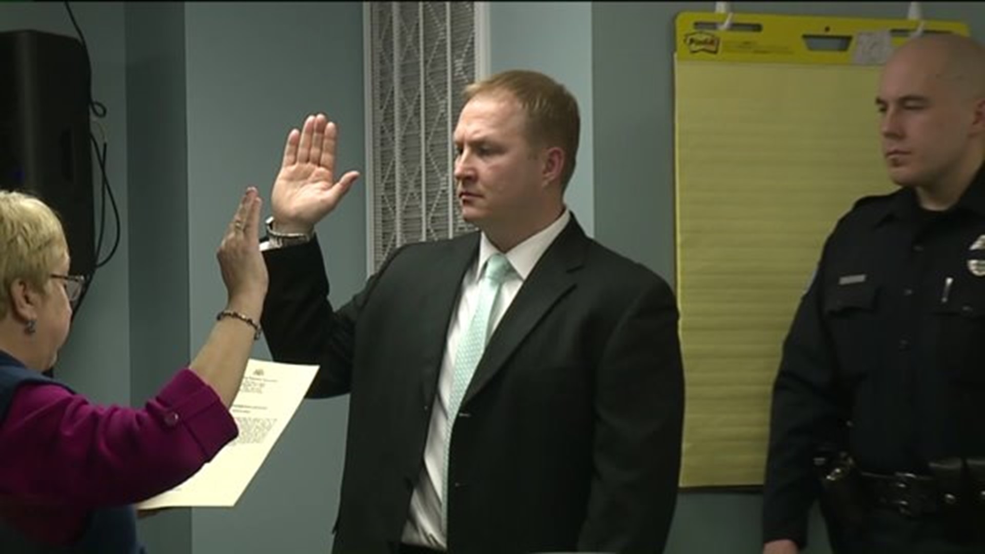 After Year Of No Top Cop, Mahoning Township`s New Police Chief Sworn In