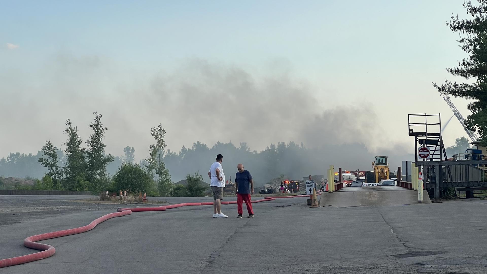 A fire was reported in Taylor around 7:15 p.m. on Thursday.