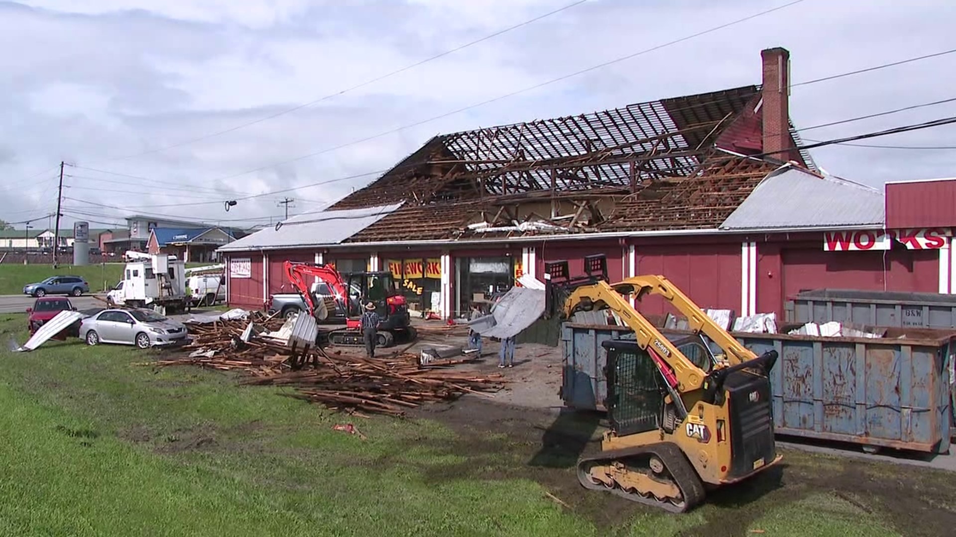 Newswatch 16 found damage in Kelly Township, West Buffalo Township, and Lewis Township.